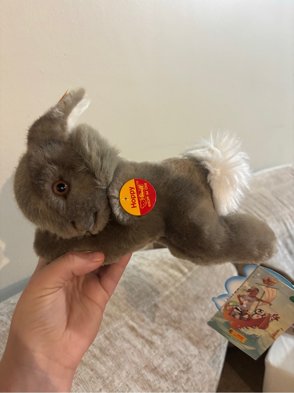 Vintage 2003 Steiff Hoppy Rabbit Bunny #082191 Hase 22 With Original Tags